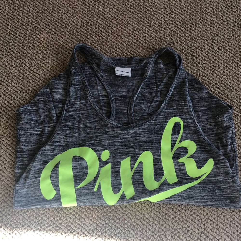 Size small pink vs racer back tank